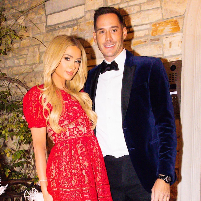 Paris Hilton, Carter Reum, 2022 Holiday Party